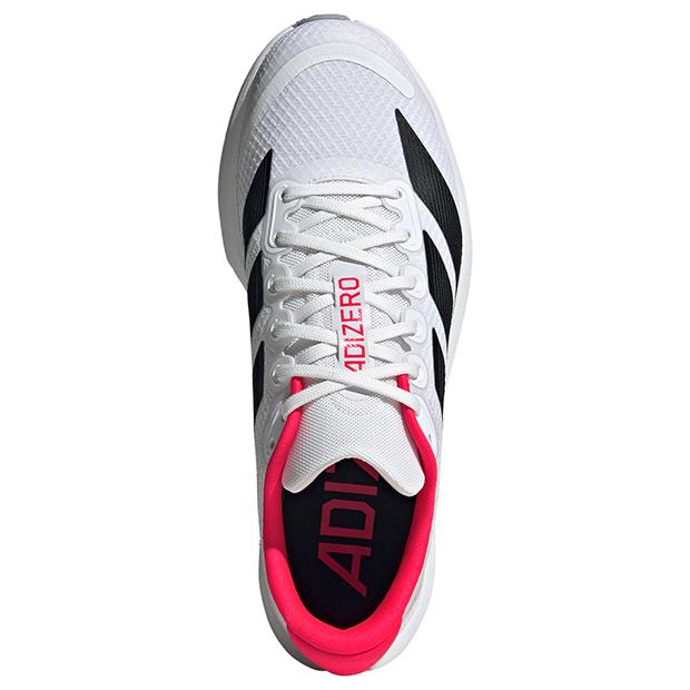adidas Adizero ランニングシューズ ホワイト/レッド/ブラック adidas（アディダス） アディゼロ BK フットウェアホワイト×コア