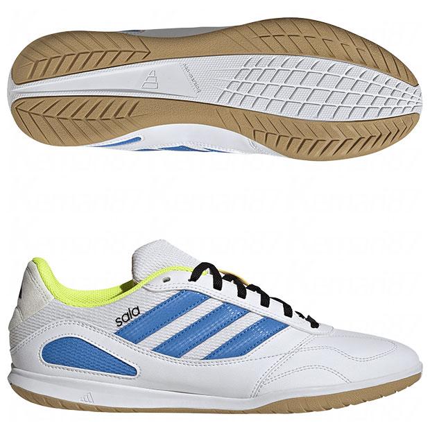 adidas フットサルシューズ ホワイト/オレンジ/ブルー adidas（アディダス） スーパーサラ 3 フットウェアホワイト×ルシッド