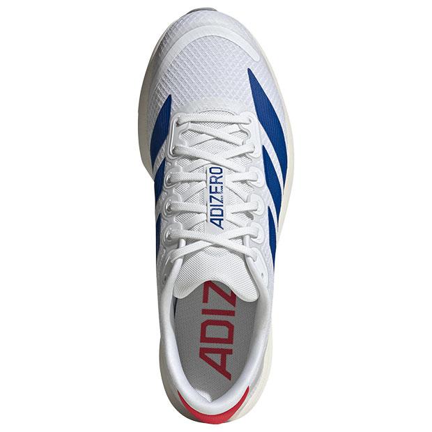 アディゼロ BK ランニング フットウェアホワイト×チームロイヤルブルー 【adidas|アディダス】ランニングシューズjq1677の画像