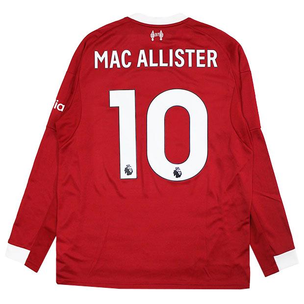 マクアリスター　リヴァプール　選手仕様　長袖　ユニフォーム　CL仕様　25/26 adidas リバプール 25-26 ホーム 長袖レプリカユニフォーム 10.マック