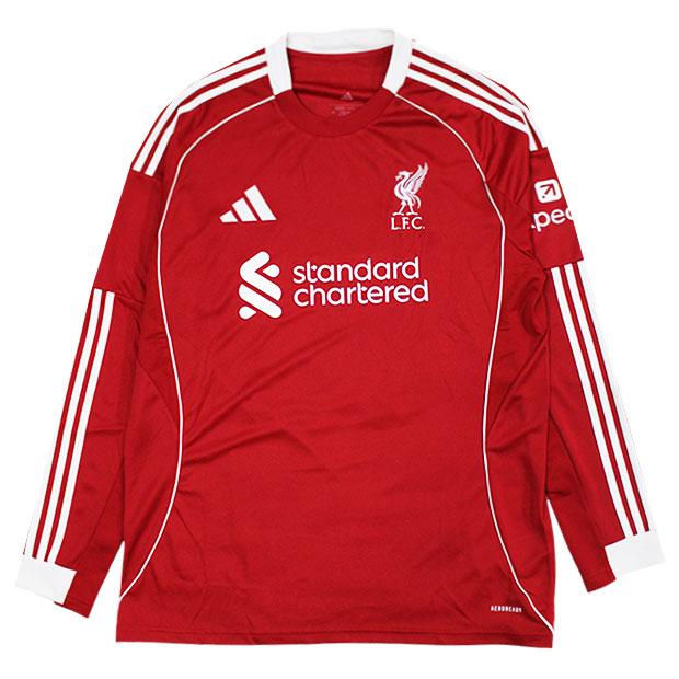 マクアリスター　リヴァプール　選手仕様　長袖　ユニフォーム　CL仕様　25/26 adidas リバプール 25-26 ホーム 長袖レプリカユニフォーム 10.マック