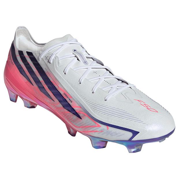  F50 サッカーシューズ ホワイト/パープル　セット adidas（アディダス） F50 HYPERFAST ELITE FG フットウェアホワイト