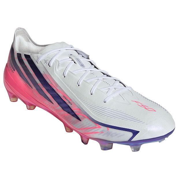 27.5 AG 新品　 F50 サッカーシューズ ホワイト/パープル adidas（アディダス） F50 HYPERFAST ELITE AG フットウェアホワイト