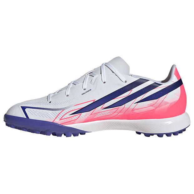 アディダス F50 サッカーシューズ ホワイト/パープル adidas（アディダス） ジュニア F50 HYPERFAST LEAGUE TF フットウェア
