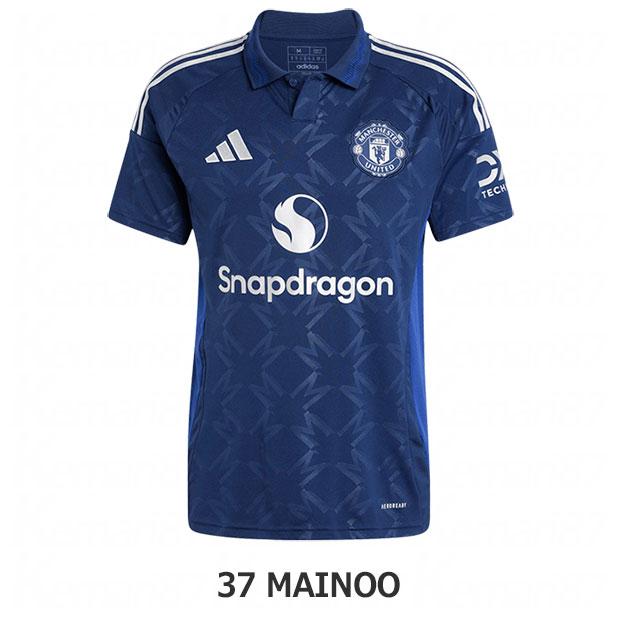 マンチェスターユナイテッド　24/25アウェイ　レプリカユニフォーム　メイヌー adidas マンチェスターユナイテッド 24-25 アウェイ 半袖レプリカ
