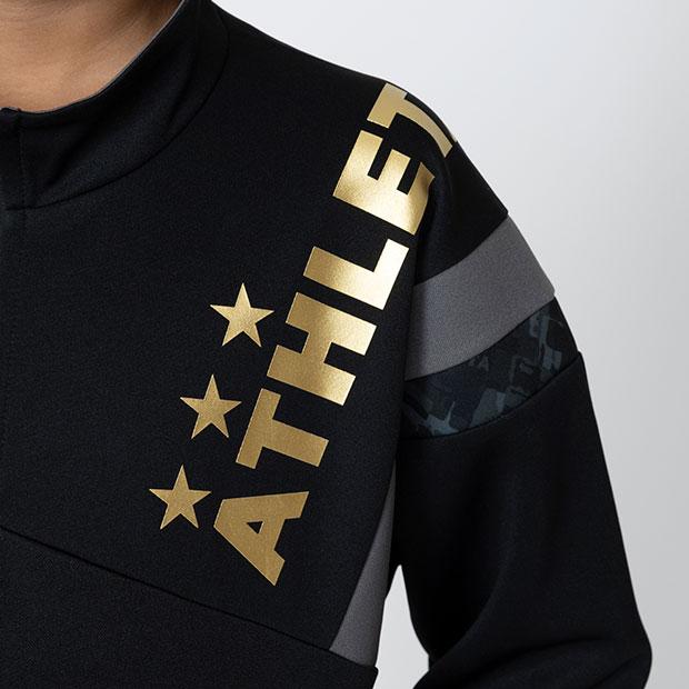 新品　完売品　アスレタ ATHLETA 　別注 ウォーマースーツ 上下セット ATHLETA アスレタ 別注 ウォーマースーツ 上下セット(ブラック) FP-424