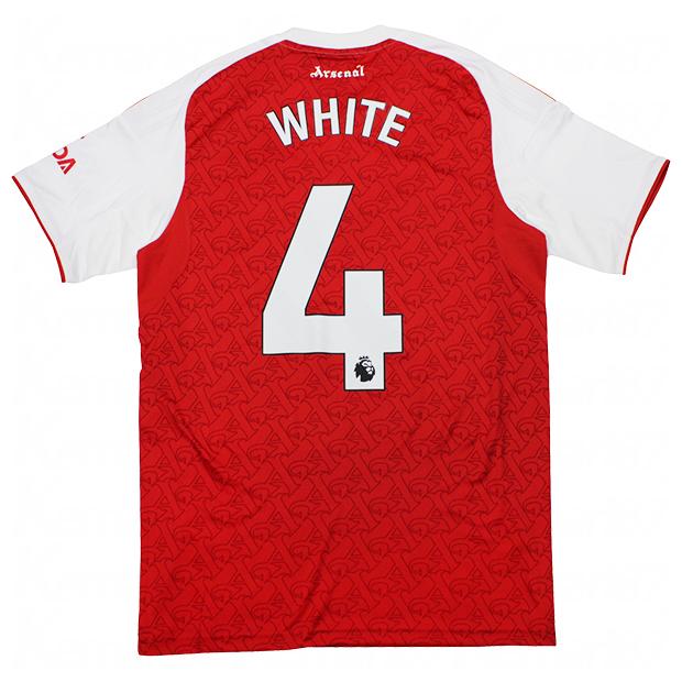 アーセナル 25-26 ホーム 半袖レプリカユニフォーム　4.ベン・ホワイト　【adidas|アディダス】クラブチームレプリカウェアーksj38-ji9517-4-w adidas（アディダス） アーセナル 25-26 ホーム 半袖レプリカ