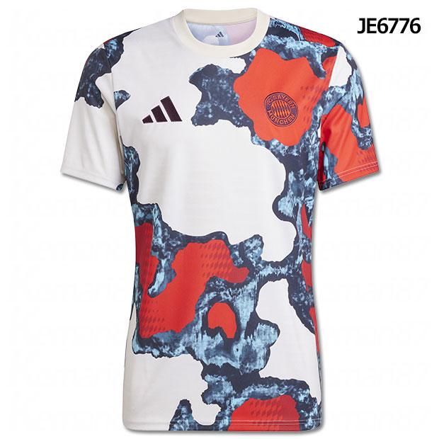 adidas バイエルンミュンヘン 半袖プレマッチジャージー