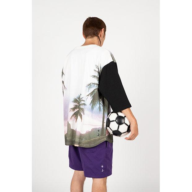 ルースイソンブラ（LUZ e SOMBRA） OAO パルメイラフォト 7分袖Tシャツ