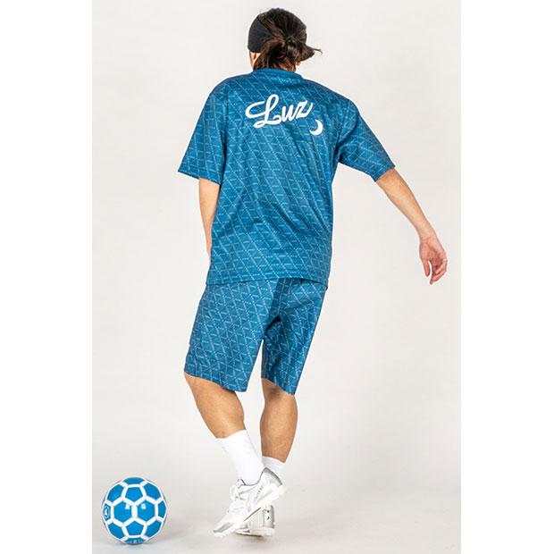 ルースイソンブラ プラシャツ上下セット 140 ジオメトリック ルースイソンブラ（LUZ e SOMBRA） 爆買!! ジオメトリック 半袖