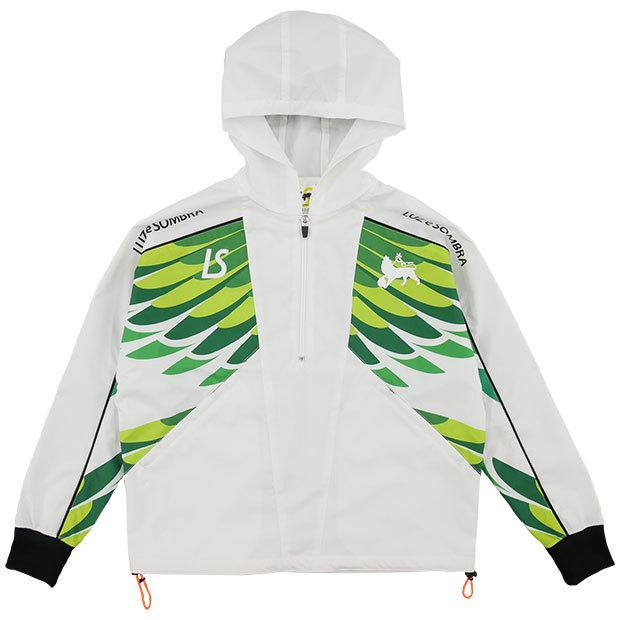 【新品】ルースイソンブラ M ハーフジップ ウェア フットサル ホワイト ルースイソンブラ ジュニア SELVAGEM ドルマンハーフジップ