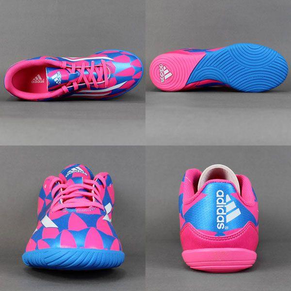 adidas（アディダス） F10 IN J ソーラーピンク×コアホワイト 【adidas