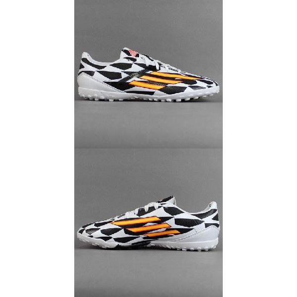 今では希少な adidas f10トレーニングシューズ adidas F10 TRX TF ランニングホワイト×ダークオレンジ 【adidas