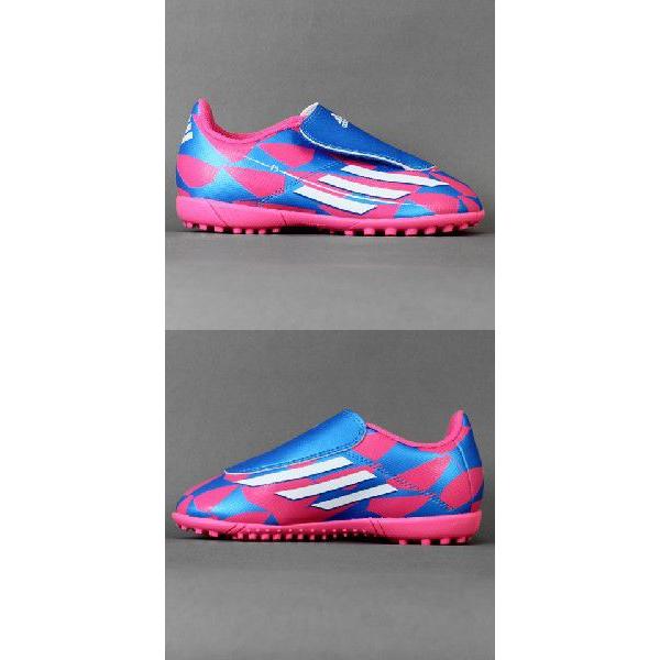 adidas（アディダス） F5 TF J Velcro ソーラーピンク×コアホワイト