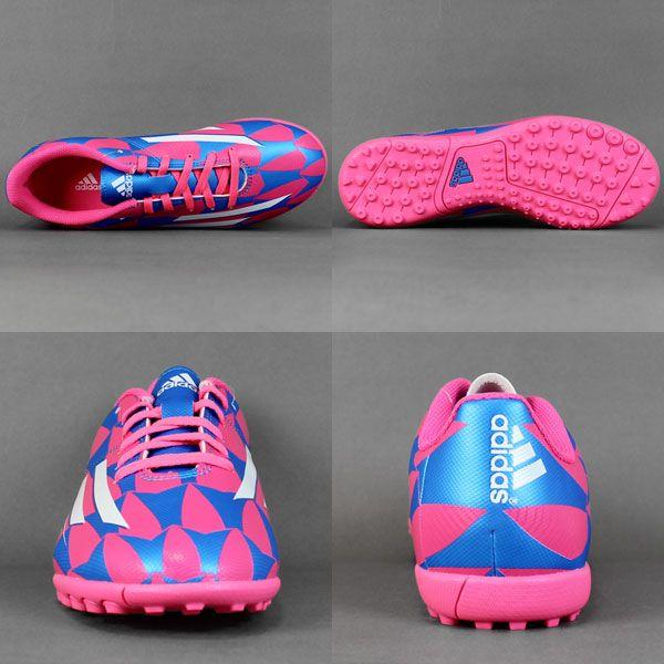 adidas（アディダス） F5 TF J ソーラーピンク×コアホワイト 【adidas