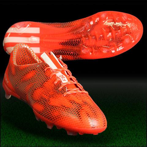 adidas アディゼロ F50 FG J ソーラーレッド×ランニングホワイト adidas アディゼロ F50 FG J ソーラーレッド×ランニングホワイト