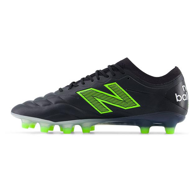 New Balance スパイクシューズ ブラック/シルバー/グリーン New Balance（ニューバランス） 爆買!! 442 V2 ELITE HG 2E ブラック