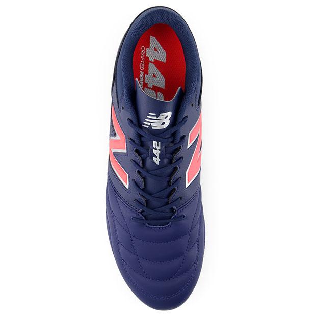 New Balance サッカーシューズ ネイビー/レッド New Balance ニューバランス 442 TEAM HG V2 ウィズ：2E