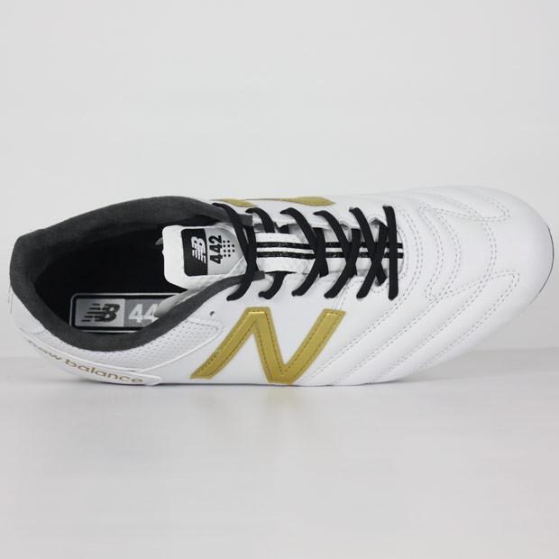 New Balance 442 サッカースパイク ホワイト/ゴールド New Balance ニューバランス 442 v2 Elite HG ウィズ：D