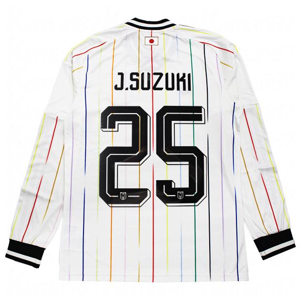 鈴木淳之介　日本代表　レプリカユニフォーム　長袖 adidas（アディダス） 背番号25 鈴木淳之介 サッカー日本代表 2026