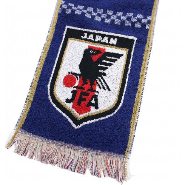 日本代表 フリンジ付きタオルマフラー サッカー日本代表アクセサリーo4