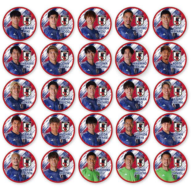 サッカー日本代表 プレーヤーズ缶バッジ サッカー日本代表アクセサリー
