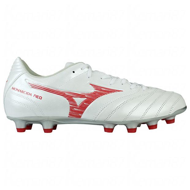 Mizuno モナルシーダNEO3 WIDE PRO ホワイト/レッド モナルシーダ NEO 3 ワイド PRO ホワイト×レッド | ゲキサカFCストア
