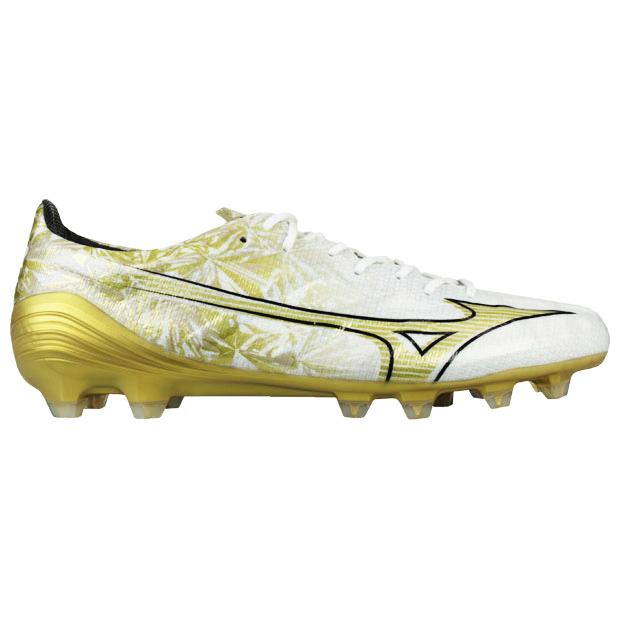 専用 Mizuno サッカーシューズ ホワイト/ゴールド　26.5 Mizuno ALPHA サッカーシューズ ホワイト/ゴールド（26.0）