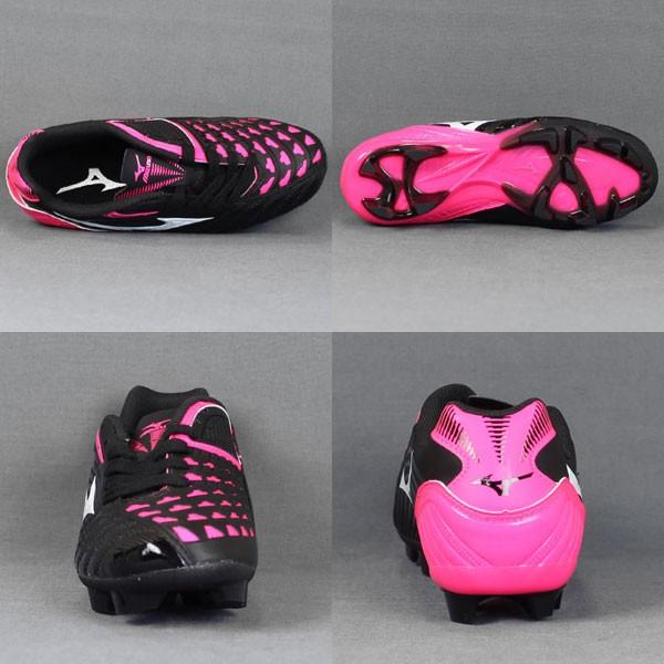 MIZUNO イグニタス 3 Jr MD ブラック×ホワイト×ピンク 【MIZUNO|ミズノ