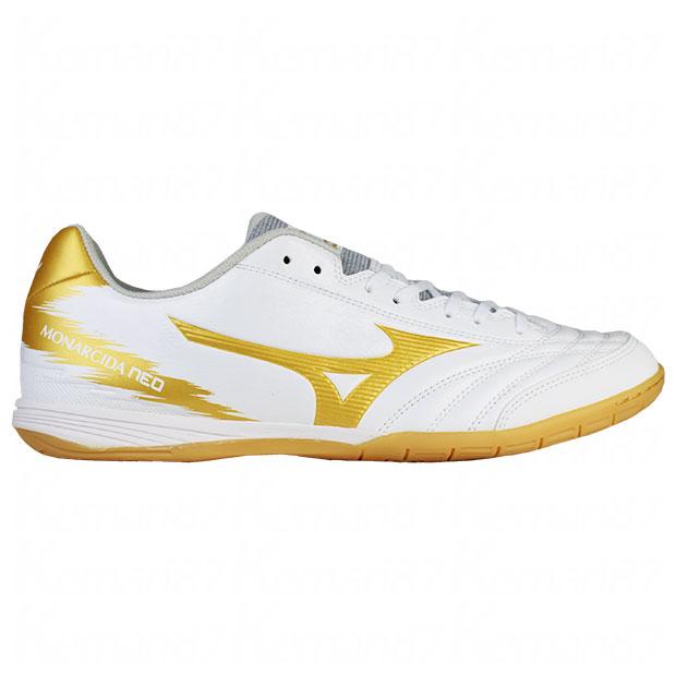 モナルシーダ NEO SALA PRO IN　ホワイト×ゴールド　【MIZUNO|ミズノ】フットサルシューズq1ga232152｜kemari87｜02