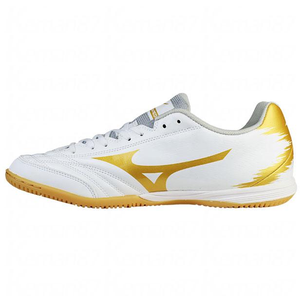 モナルシーダ NEO SALA PRO IN　ホワイト×ゴールド　【MIZUNO|ミズノ】フットサルシューズq1ga232152｜kemari87｜03