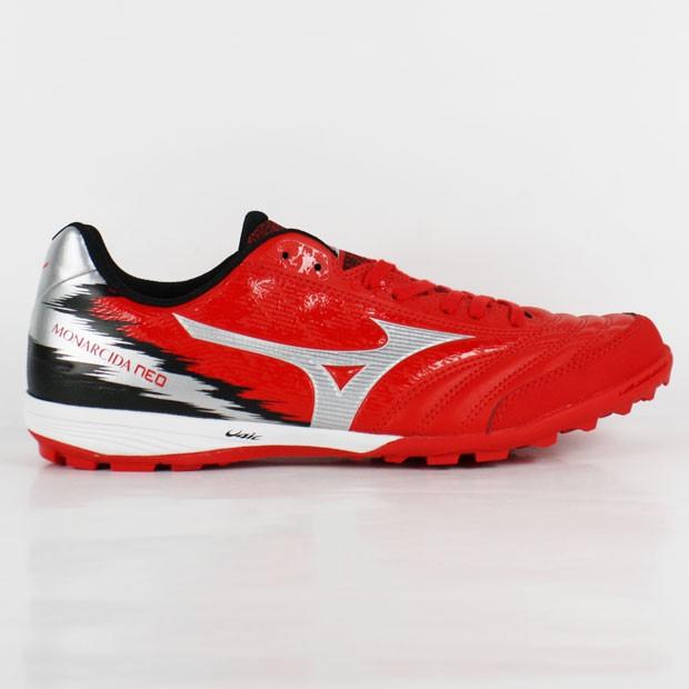 モナルシーダ NEO SALA PRO TF　レッド×シルバー　【MIZUNO|ミズノ】フットサルシューズq1gb201162｜kemari87｜02