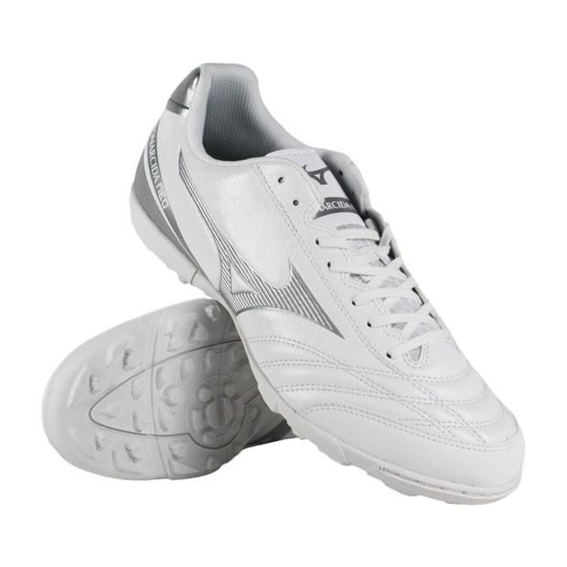 [ミズノ] フットサルシューズ モナルシーダ NEO SALA SELECT TF シルバー×ホワイト 22.0 cm 3E MIZUNO（ミズノ） モナルシーダ NEO SALA SELECT TF ホワイト×シルバー