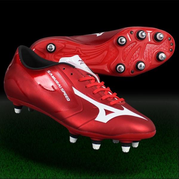ラグビースパイク／ミズノ／28.0／赤／R1GA171162／新品・未使用品 MIZUNO（ミズノ） サムライスピード 2 レッド×ホワイト 【MIZUNO