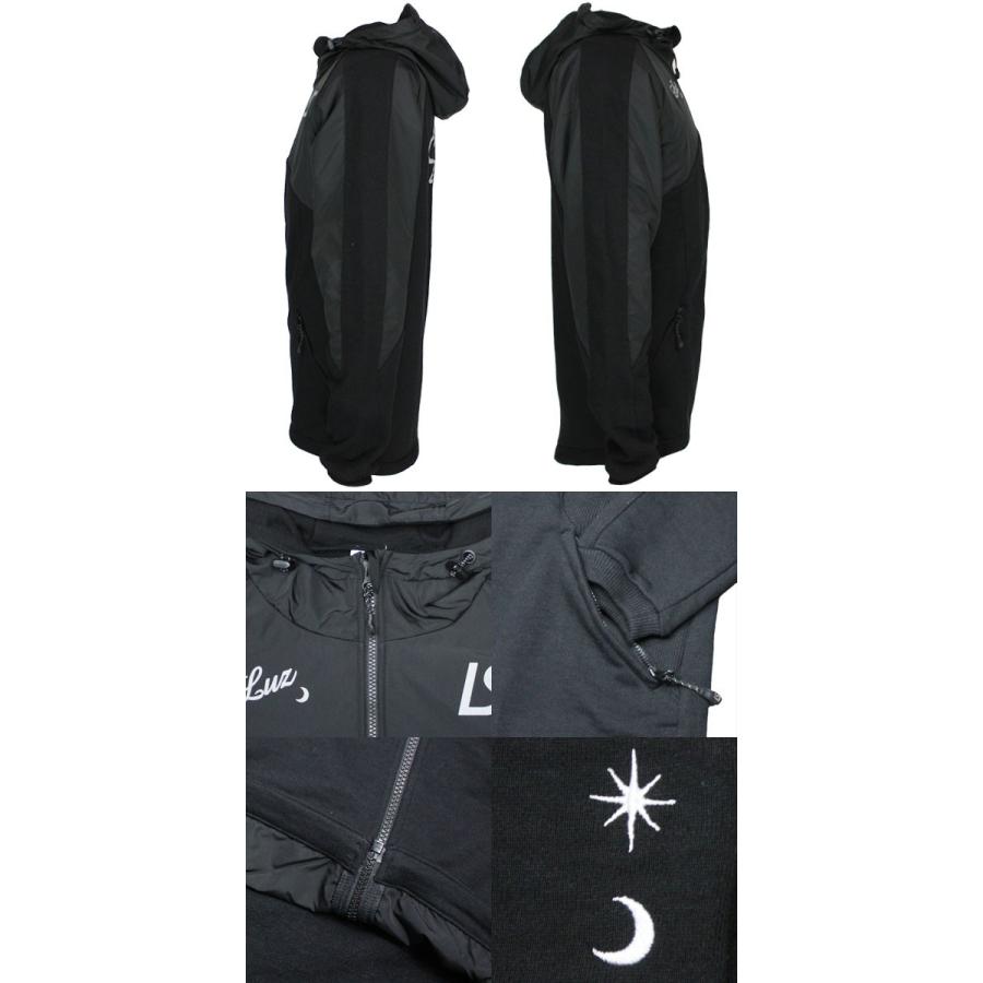 Luz e Sombra フルジップジャケット M 黒白 ルースイソンブラ（LUZ e SOMBRA） ハイブリッドスウェットフルジップ