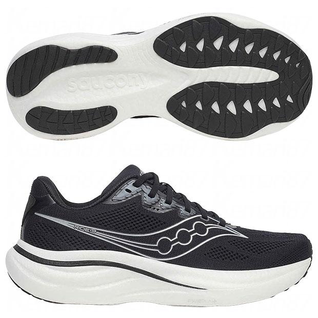 Saucony（サッカニー） RIDE 19 ライド 19 ブラック×シルバー