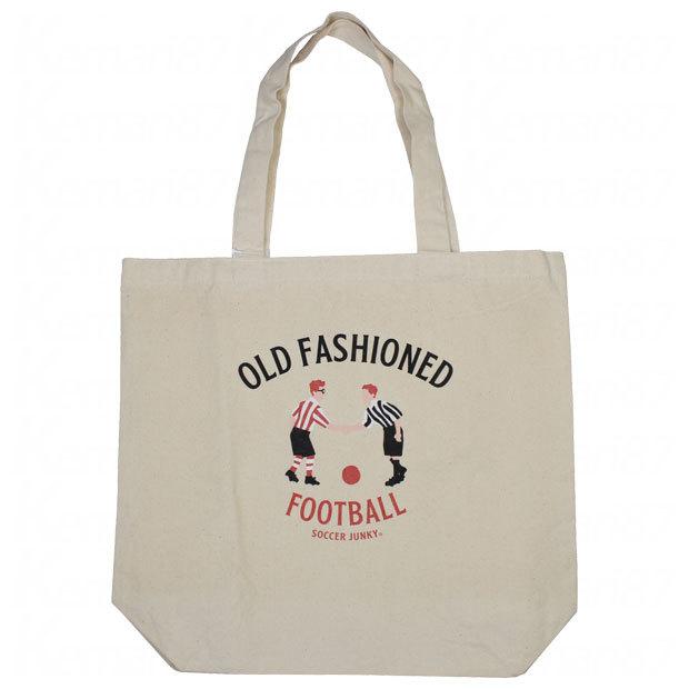 SoccerJunky OLD FASHIONED+1 オーガニックコットントートバッグ