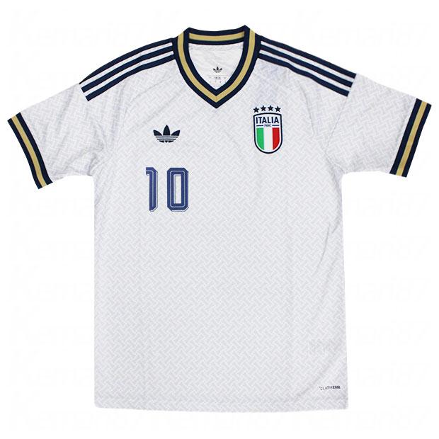 イタリア代表　デルピエロ10番　football Italy away adidas（アディダス） イタリア代表 2026 アウェイ 半袖レプリカ