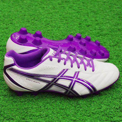 asics アシックス　サッカースパイクホワイト/パープル　サイズ24.5 ASICS DSライト X-FLY 5 ホワイト×ジェントリーパープル 【asics
