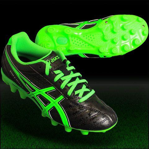 ASICS（アシックス） DS ライト Jr ブラック×ネオングリーン 【asics