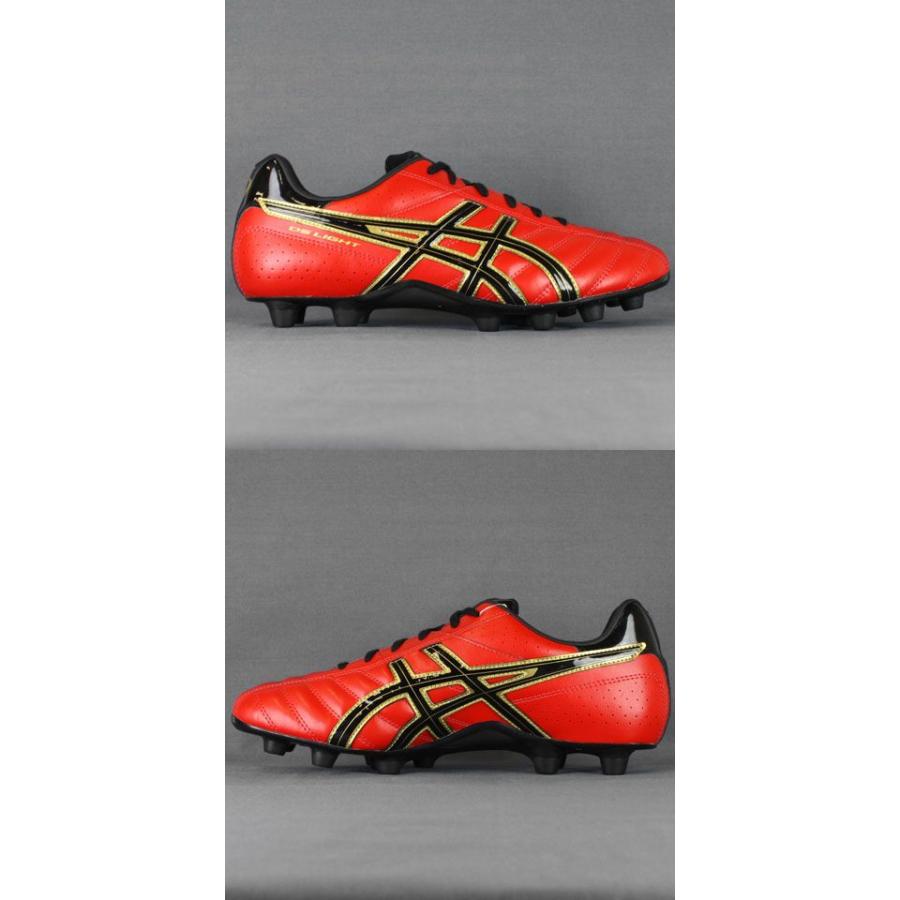 アシックス DS LIGHT WB TSI739（サッカースパイク） ASICS DSライト WB ブラック×レッド 【asics|アシックス