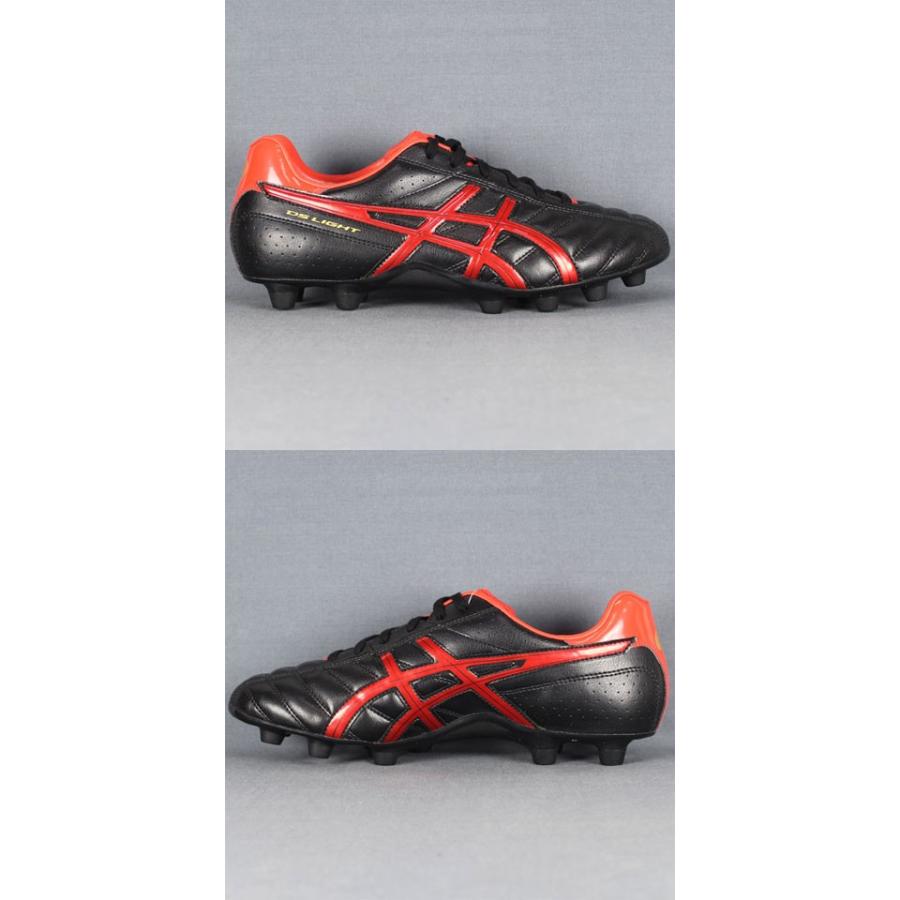 アシックス DS LIGHT WB TSI739（サッカースパイク） ASICS DSライト WB ブラック×レッド 【asics|アシックス