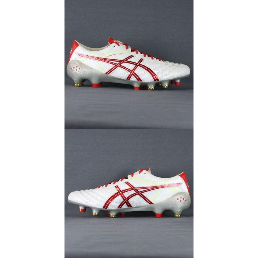 ASICS サッカースパイク ホワイト/レッド 新品タグ付き ASICS DSライト X-FLY 2 SI パールホワイト×レッド 【asics