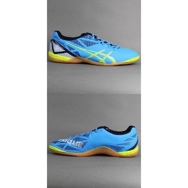 ASICS DESTROY フットサルシューズ イエロー/ブルー TOQUE 8 | SAFETY YELLOW/RAINY LAKE | メンズ フットサル