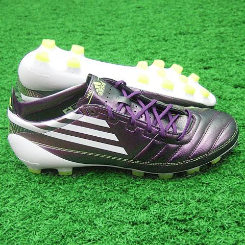 F50 アディゼロ TRX HG LEA　カメレオンパープル×ホワイト×エレクトリシティ　【adidas|アディダス】サッカースパイクu42714 :  u42714 : Kemari87 Y!ショッピング店 - 通販 - Yahoo!ショッピング