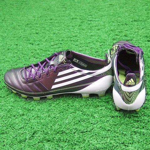 F50 アディゼロ TRX HG LEA　カメレオンパープル×ホワイト×エレクトリシティ　【adidas|アディダス】サッカースパイクu42714