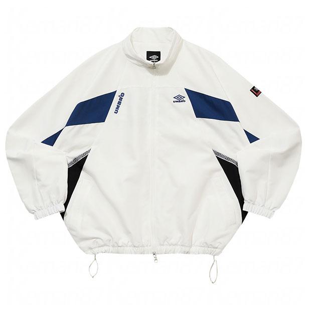 umbro ホワイト ジップアップジャケット F umbro（アンブロ） UMBRO KOREA STAND-NECK JACKET スタンドネック