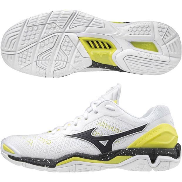 MIZUNO ウエーブ ステルス 5 ホワイト×ブラック 【MIZUNO|ミズノ