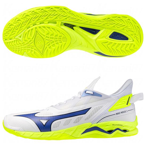 MIZUNO（ミズノ） ウエーブ ミラージュ 5 ホワイト×ブルー 【MIZUNO
