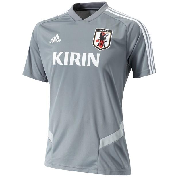 サッカー日本代表 TIRO19 半袖トレーニングジャージー　グレー　【adidas|アディダス】サッカー日本代表ウェアーxa018-ck9749｜kemari87